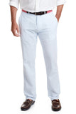 Mens Stretch Twill Solid Blue Seersucker Pants