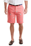 Men's Preppy Embroidered Shorts Sailfish on sunset