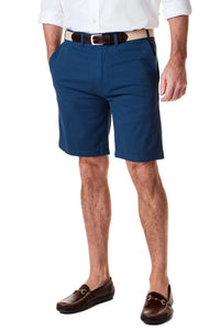 Men's Stretch Twill Solid Color Shorts Navy