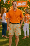 Men's Collegiate  Shorts by Castaway Clothing on Khaki  Tennessee