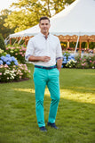 Men's Harbor Pant Stretch Twill Aquatic Green