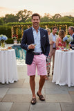 Men's Embroidered Cisco shorts, Martini and Shaker on Pink