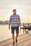 Men's Embroidered Cisco Shorts, Light House and Whale Tail