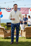Men's Embroidered Pants  Spirit of 1776 on Navy