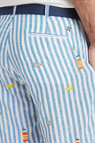 Men's Embroidered Cisco Shorts, Oyster Tasting