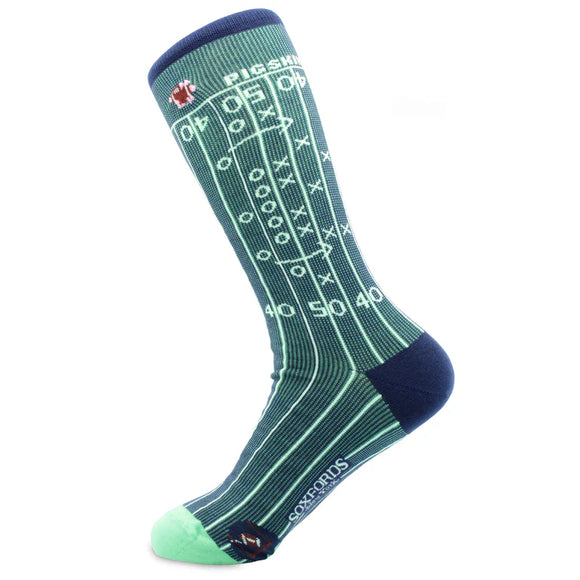 Men's Embroidered Socks by Soxfords-Pigskin