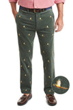 Beachcomber Corduroy Pan Olive t with Pheasant