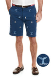 Men's Embroidered Cisco Shorts, Light House and Whale Tail
