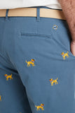 Men's cisco Embroidered shorts, Patriot Dog