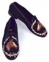 Misses popular Horsehead Needlepoint loafer combines comfort and design