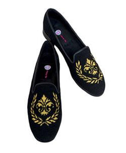 Black metallic lofer fleur dis  lis image a must have for all occassions