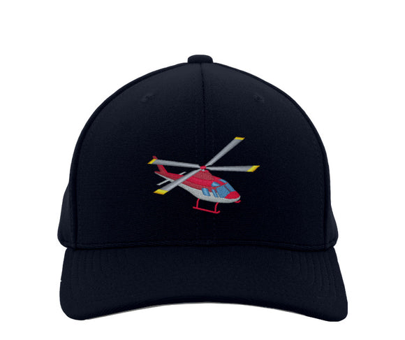 Kid's  Embroidered Baseball Cap Helicopter on \Navy
