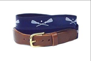<img src+Boys ribbon lacrosse belt.jpg" alt=Best selling navy and white lacrosse ribbon belt">